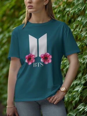 Women's Round Neck Half Sleeve T-Shirt – BTS