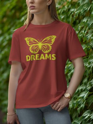 Women's Round Neck Half Sleeve T-Shirt – Dreams